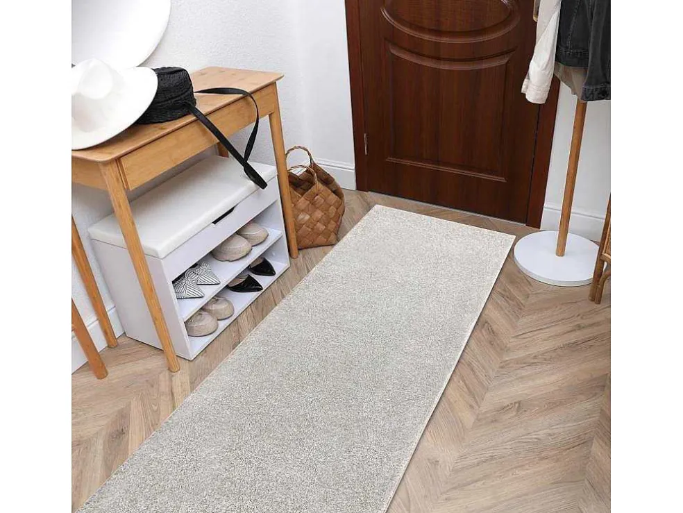 Vloerbedekking Santa Fe Creme 03, Glad, Uniform, Enkele Kleur 50X500 Cm