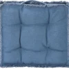 Vloerkussen Van Katoen - 45 X 45 Cm - Blauw - Honduras