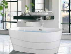 Vrijstaand Designbad - 200 L - 150 X 72 X 58 Cm - Wit - Dominika
