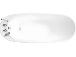 Vrijstaande Badkuip Natalia - Eenpersoons - 170X75X73Cm - 282L - Wit