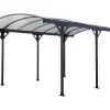 Vrijstaande Carport Van Aluminium Genaro - Grijs - 15,3 M