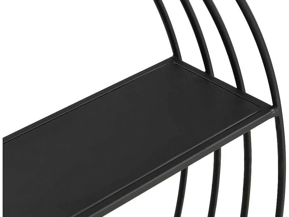 Wandrek Van Metaal - 2 Planken - Zwart - Nacera