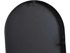 Wandspiegel Van Metaal - Ovaal - B. 40 X H. 140 Cm - Zwart - Onikal