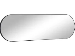 Wandspiegel Van Metaal - Ovaal - B. 40 X H. 140 Cm - Zwart - Onikal