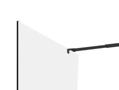 Wand Voor Inloopdouche Mat Zwart Met Industriele Stijl - 140X200 Cm - Daren