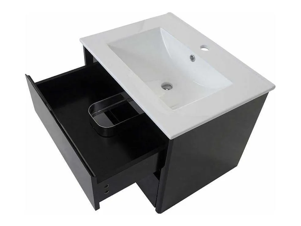 Wastafel + Wastafelmeubel Mcw-B19, Zwart