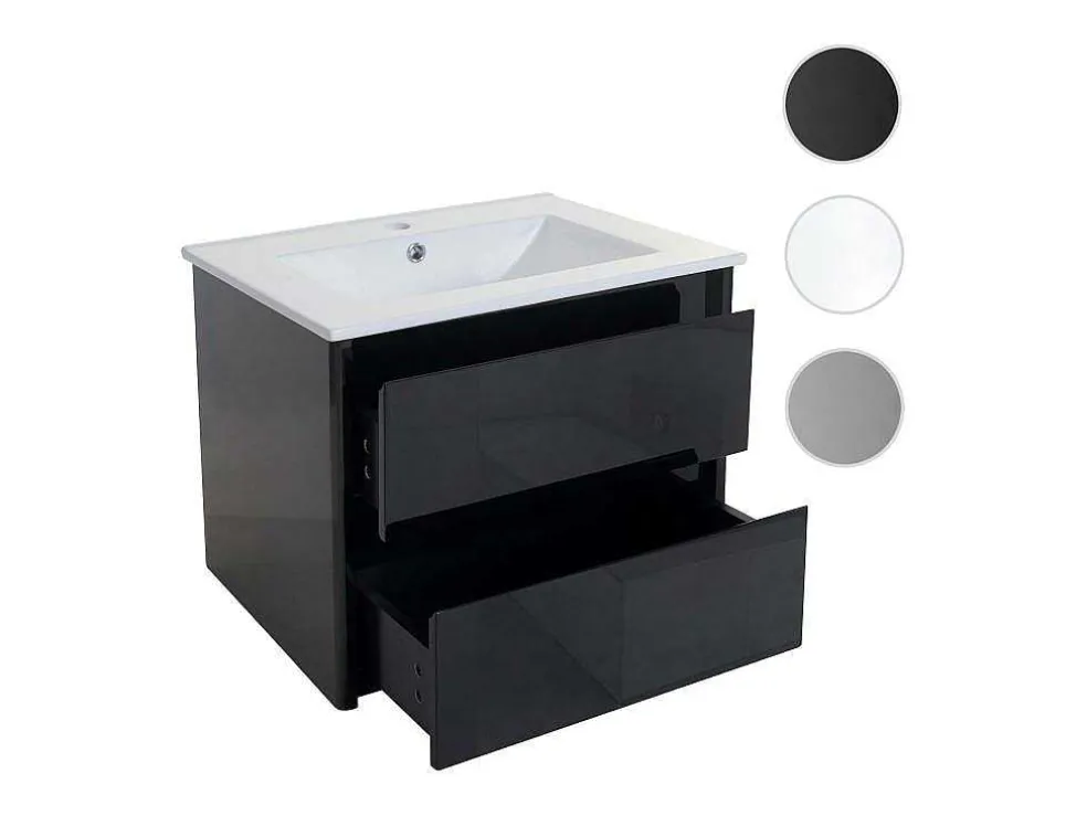 Wastafel + Wastafelmeubel Mcw-B19, Zwart