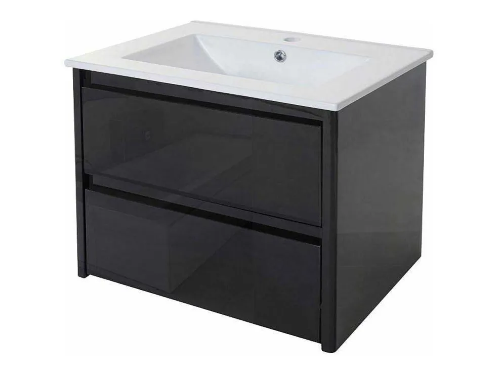Wastafel + Wastafelmeubel Mcw-B19, Zwart