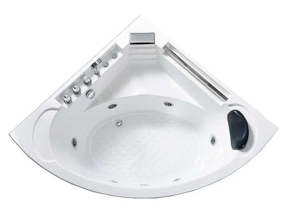 Witte Hottub Voor 1 Persoon 135 X 135 Cm 6 Jets Sage