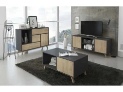 Zapatero Furniture, Windmodel, 90X26X101.5Cm, Tegroep Hall En Hall, Grijs En Eiken, Moderne Stijl