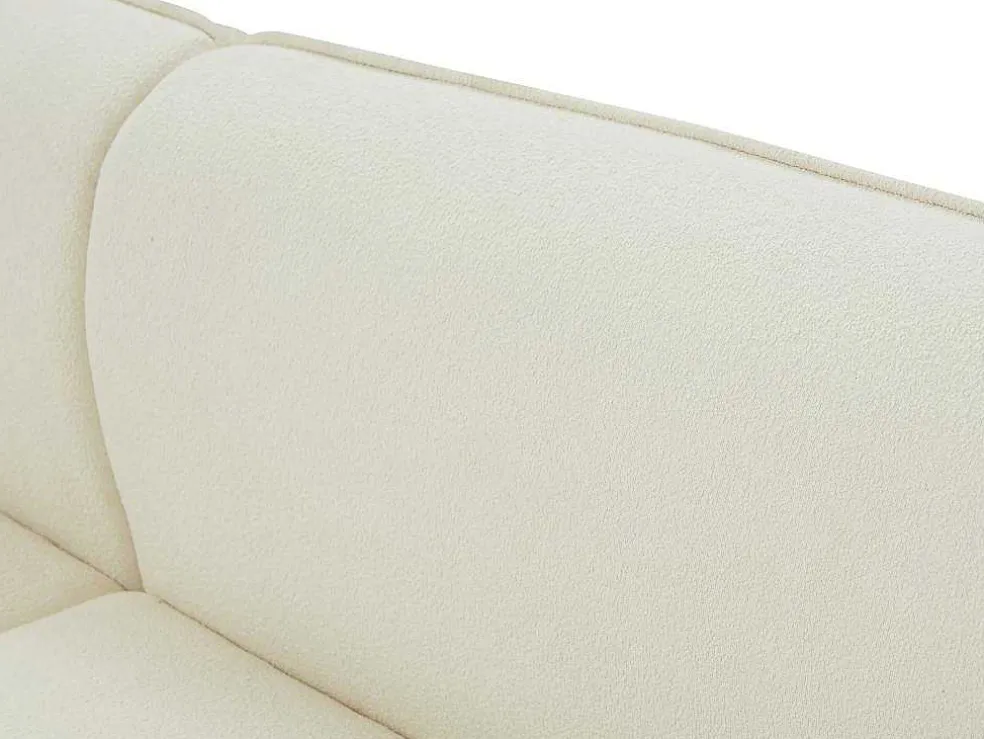 Zitbank Met 3 Plaatsen En Bekleding In Beige Textuurstof Fanira