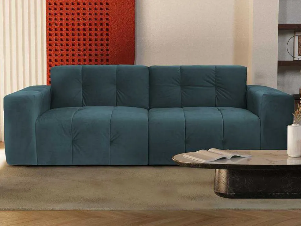 3-Zitsbank Van Eendenblauw Fluweel Inirida