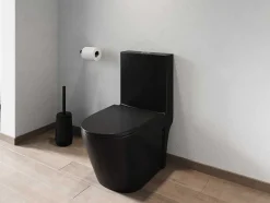 Zwarte Matte Wc Om Te Plaatsen Van Keramiek - Nagilam